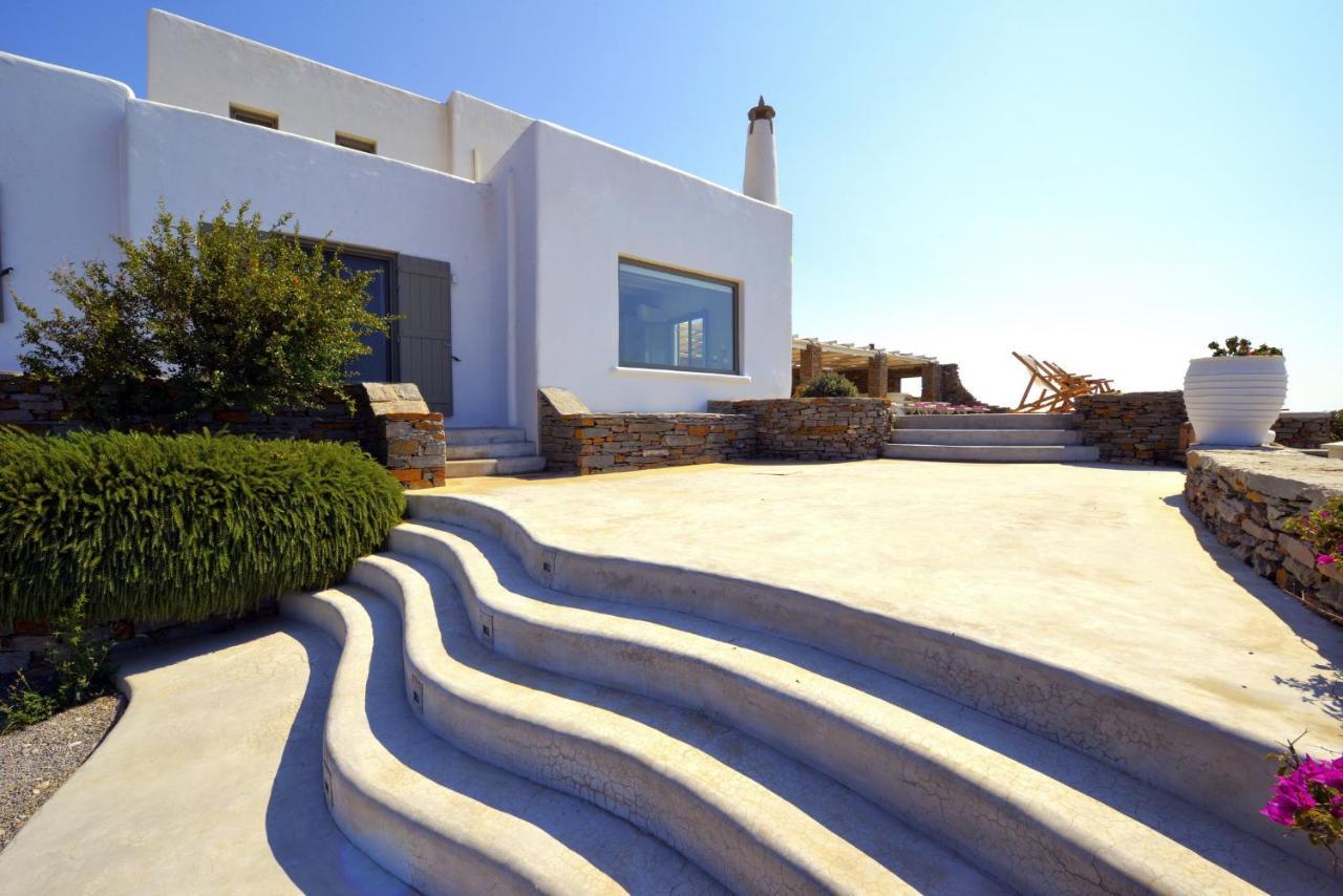Spectacular Sunset View Villa At Melissaki Ioulis エクステリア 写真