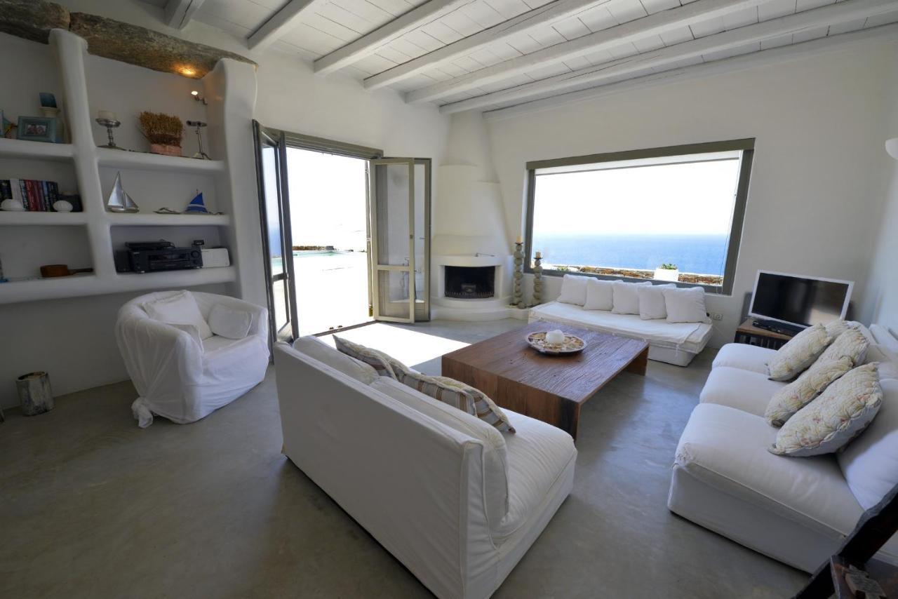 Spectacular Sunset View Villa At Melissaki Ioulis エクステリア 写真