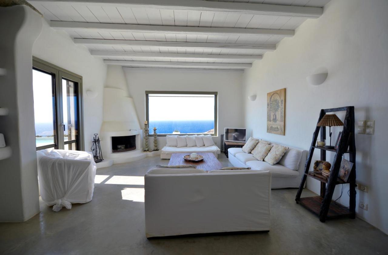 Spectacular Sunset View Villa At Melissaki Ioulis エクステリア 写真