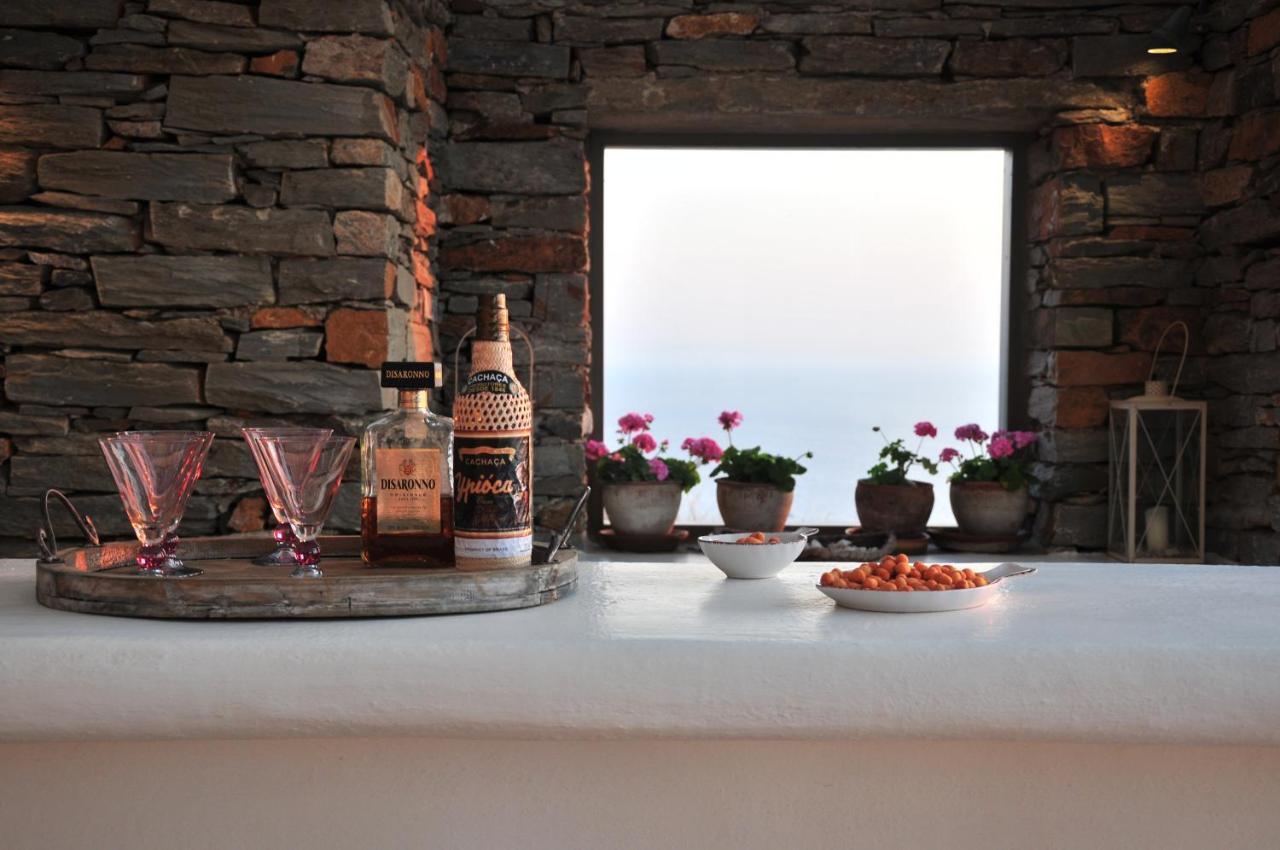Spectacular Sunset View Villa At Melissaki Ioulis エクステリア 写真
