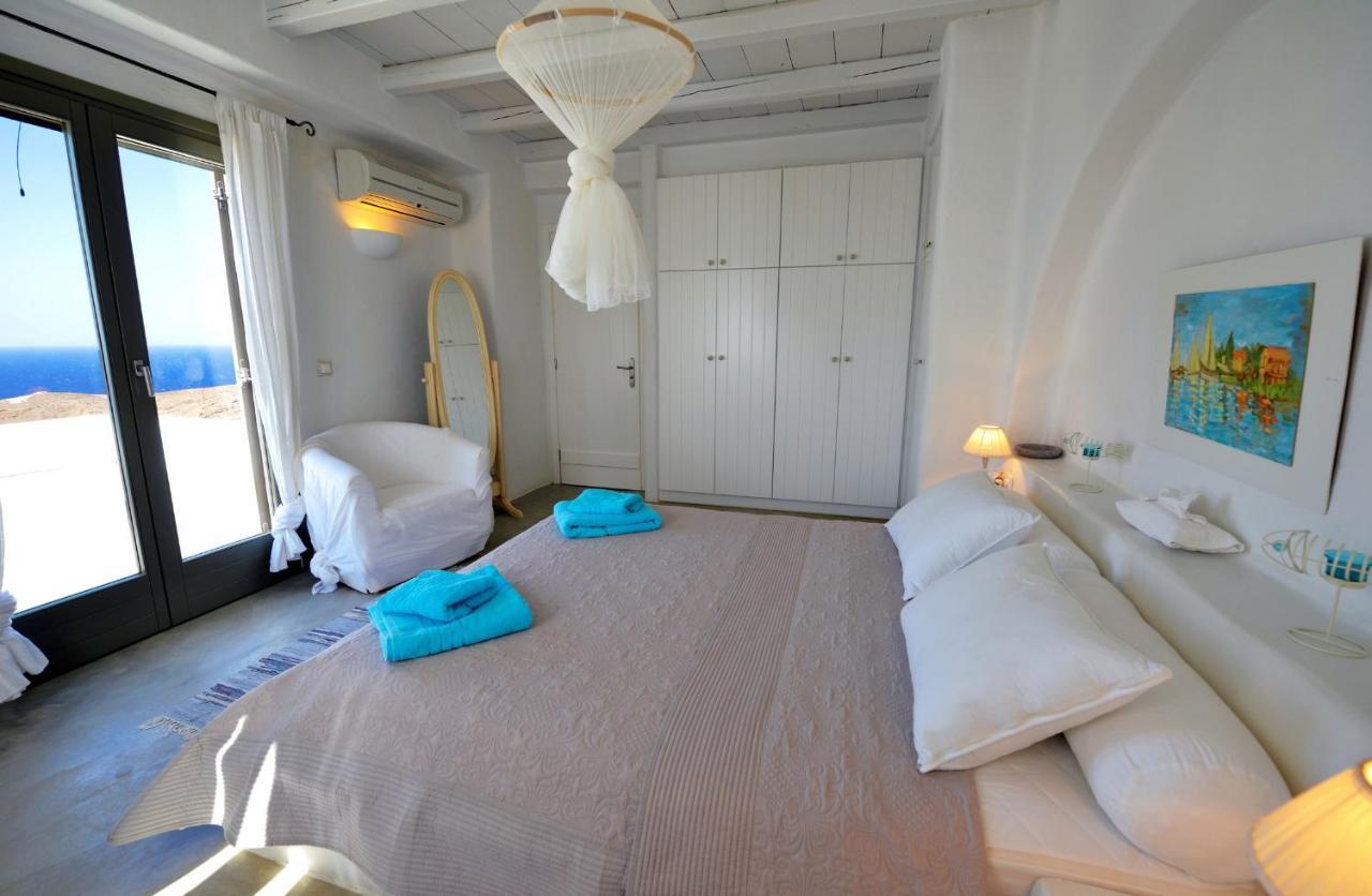 Spectacular Sunset View Villa At Melissaki Ioulis エクステリア 写真